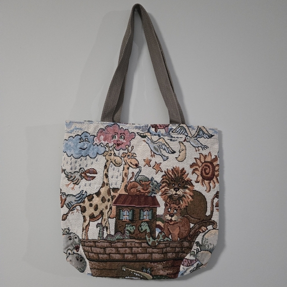 Noah's Ark Animal Tote Bag - Picture 2 of 10
